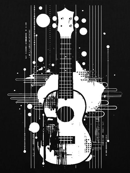 Ukulele Zeichnung