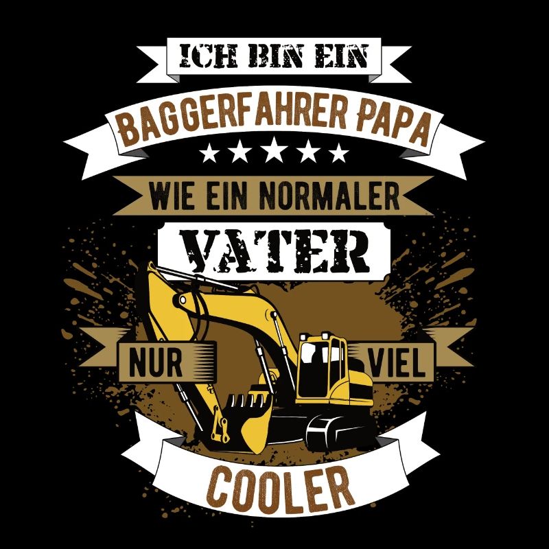 Baggerfahrer Papa Bagger Bauarbeiter Geschenk