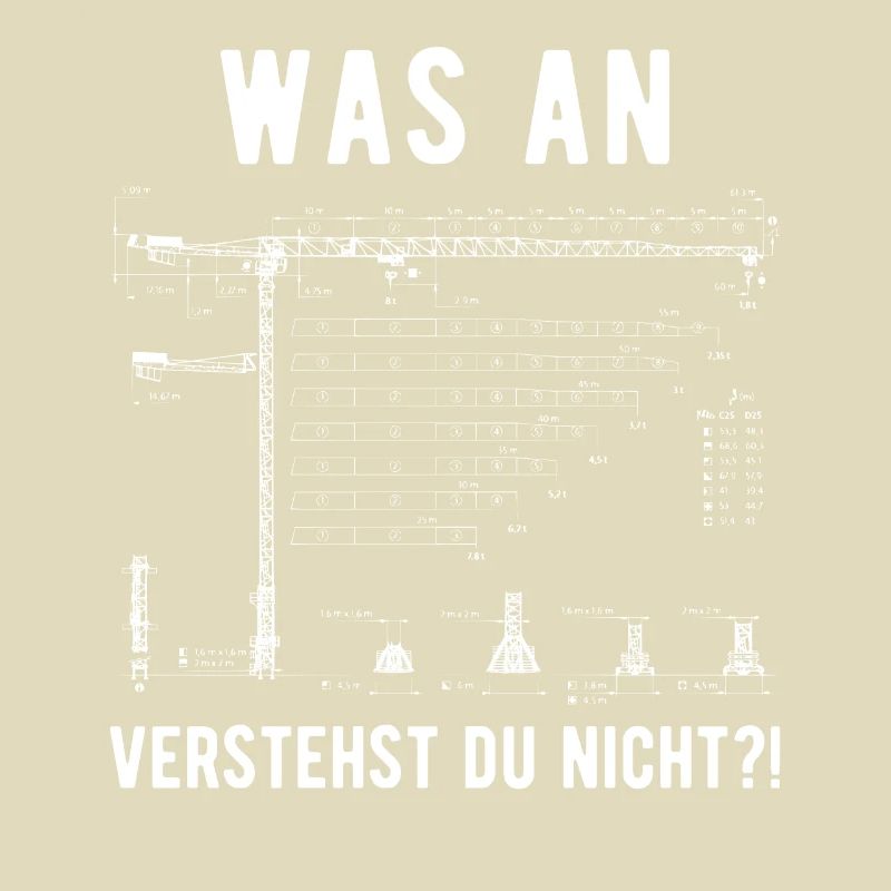 Kranfahrer Kranführer lustiger Spruch Geschenk