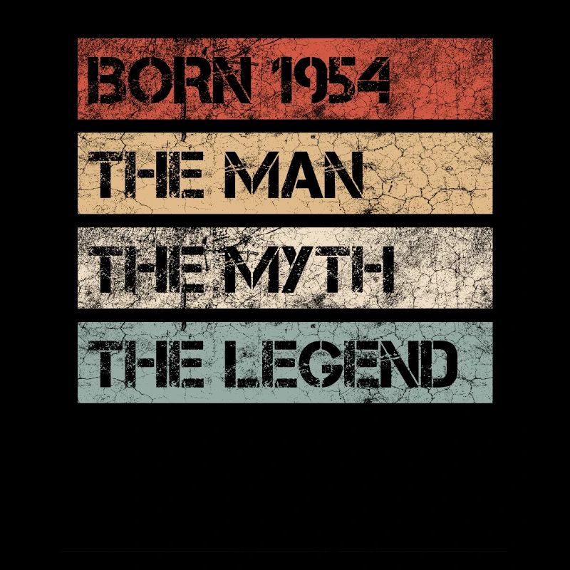 Mann Mythos Legende 1954 70. Geburtstag Geschenk
