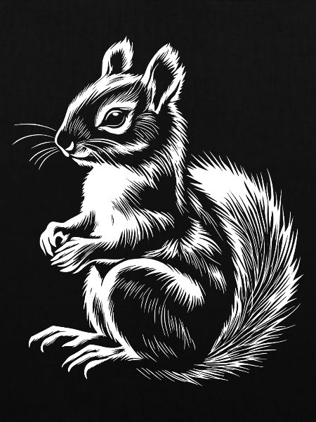 Süßes Eichhörnchen Illustration Herbst