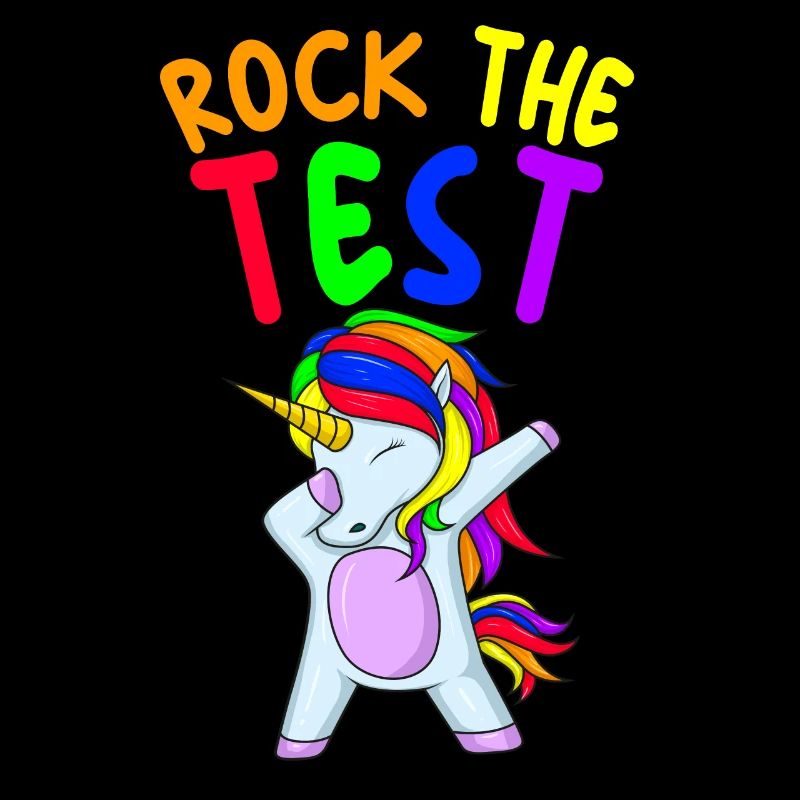 Rock den Test Einhornlehrer STAAR Testtag