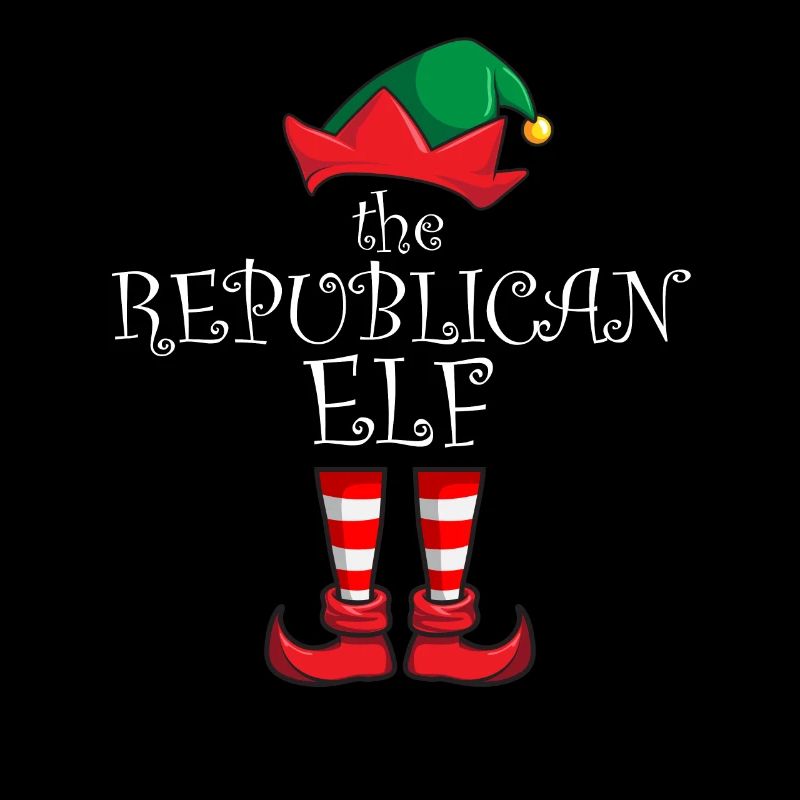 Die republikanische Elfenfamilie Weihnachtskonserv