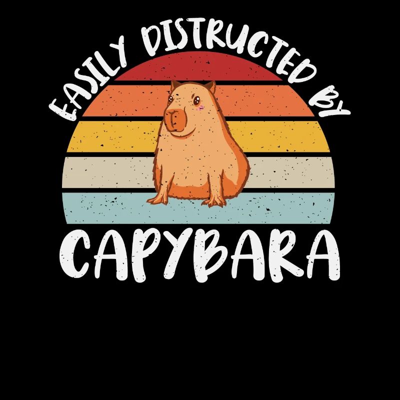 Leicht Zerstört Durch Capybara Cute Nagetier Funny