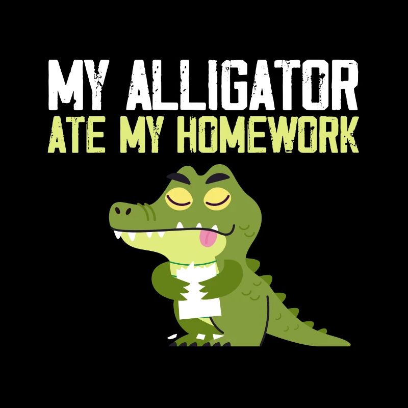 Mon alligator a mangé mes devoirs