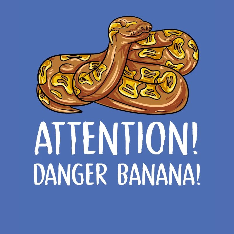 attention danger banane Design pour un amoureux du python