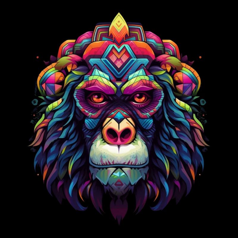 Mystischer Regenbogenaffe