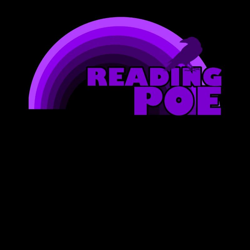 Reading Poe Raven Emo Rainbow Edgar Allan Poe