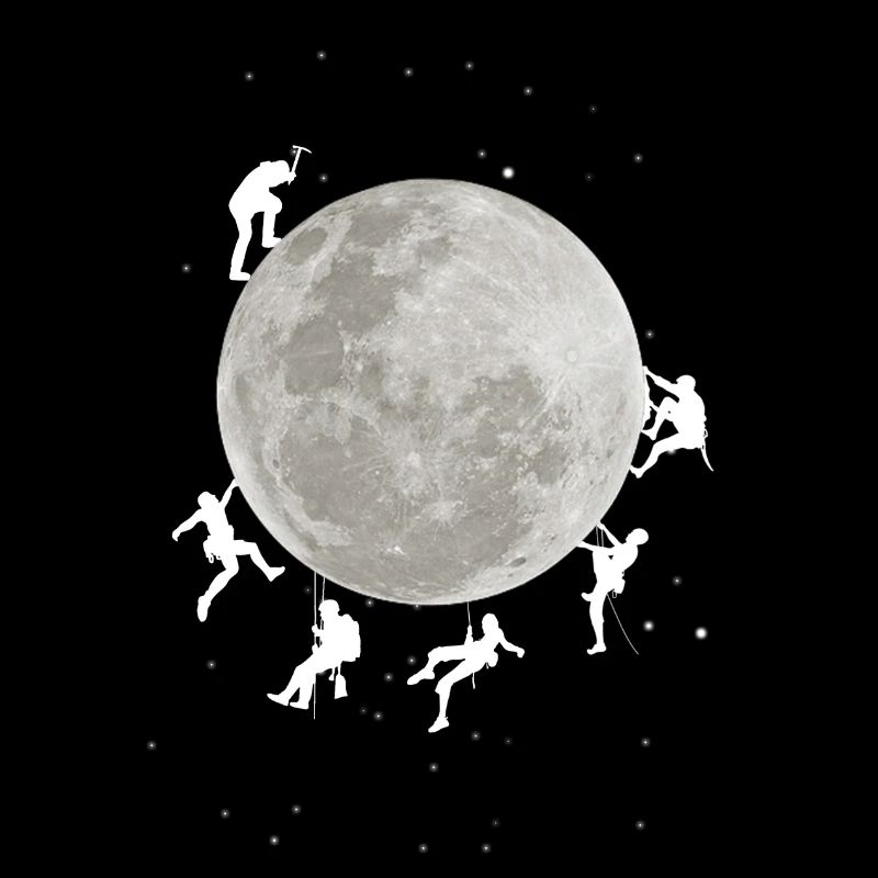 Auf den Mond klettern