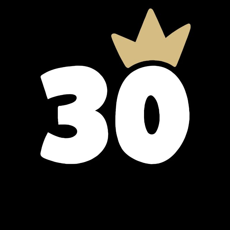 30 couronne numéro 30