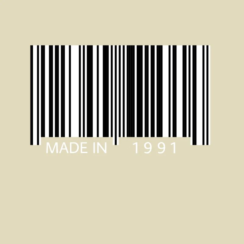 Made in 1991 Barcode Geschenk