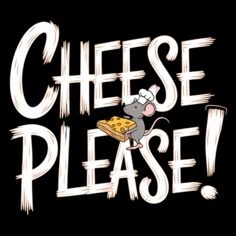 Adorable Cheese Please Mouse Design
