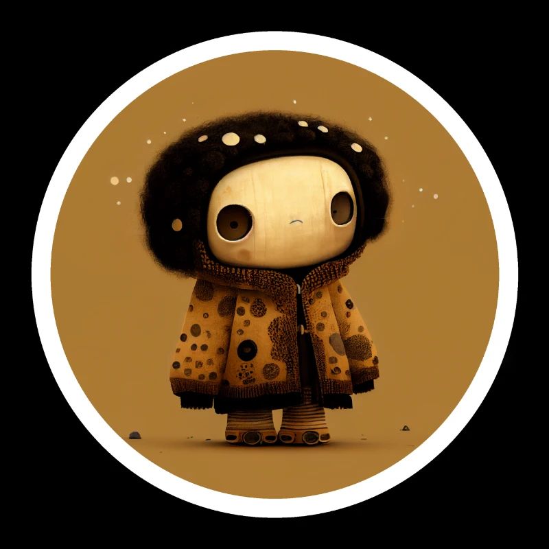 Poupée chiffon Klimt
