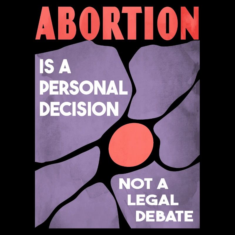 Affiche Pro Choice - Graphique Vintage des années 60