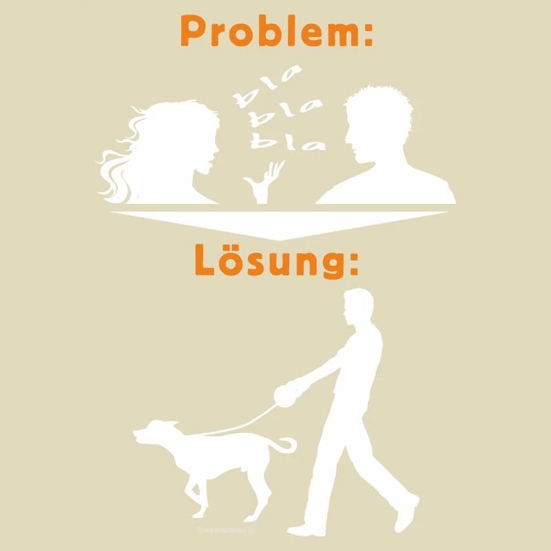 TD - Hunde Shirts - Problem Frau bla bla bla -