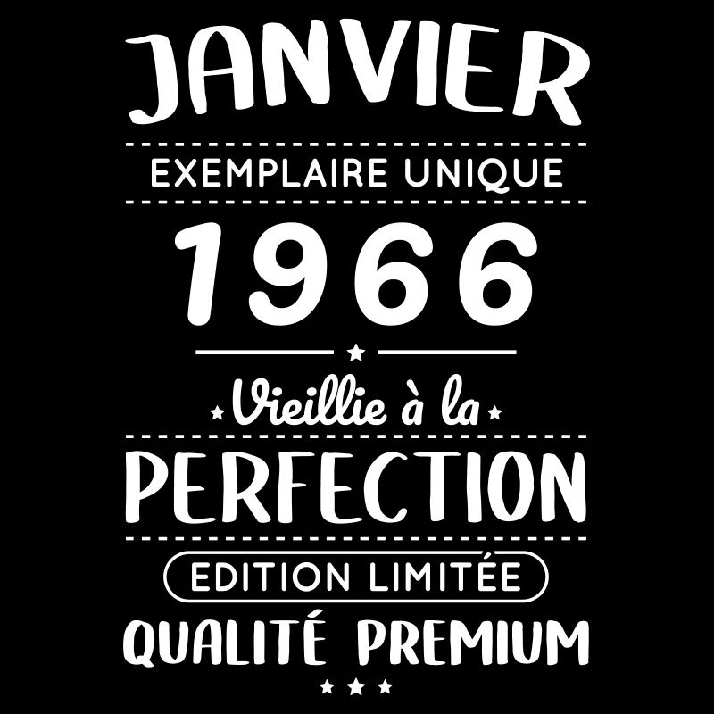 Anniversaire 60 ans - Janvier 1966 Perfection
