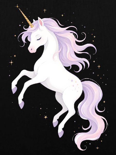 Zauberhaftes Einhorn Illustration 