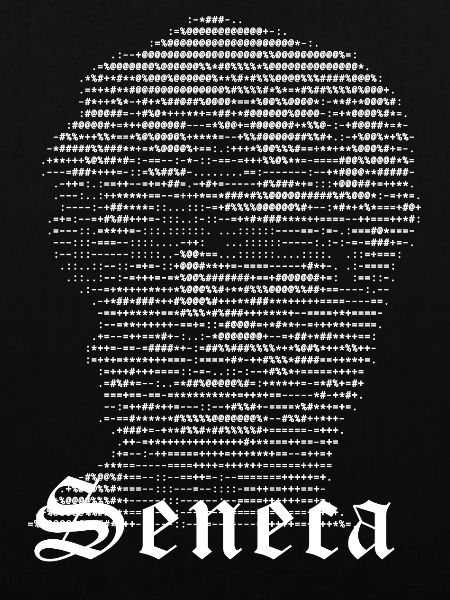 Seneca ASCII Kunstporträt