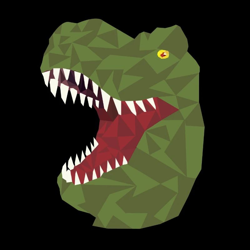 Polygon Dinosaur, Dino, T-Rex, Rex, Dinosaurs, Animal