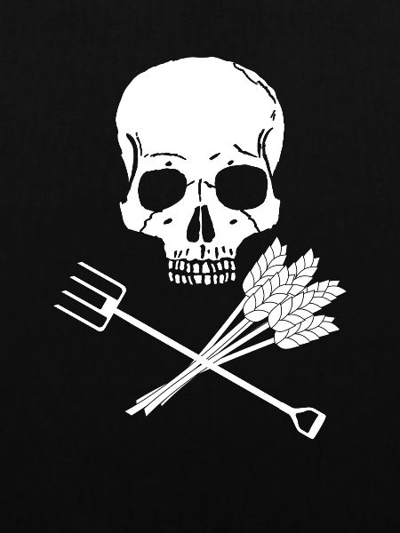 Totenkopf Mistgabel