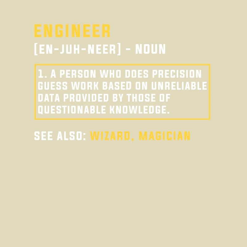 Engineer definition engineering gift
