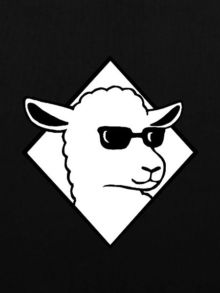 Schaf mit Sonnebrille Cooler Schafbock