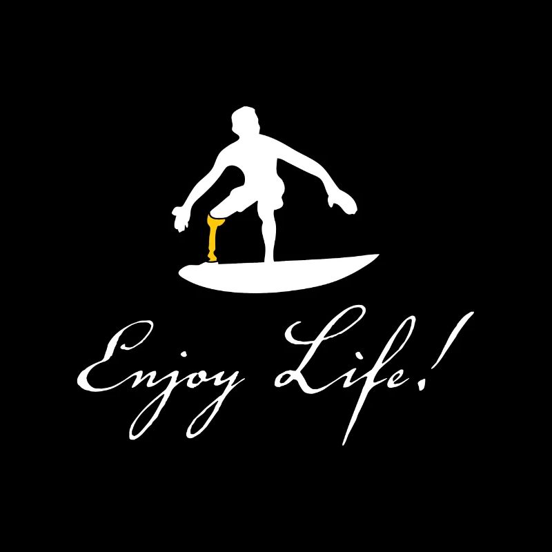 Surfer mit Prothese