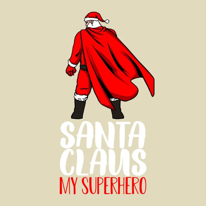 Weihnachtsmann Superheld Geschenk