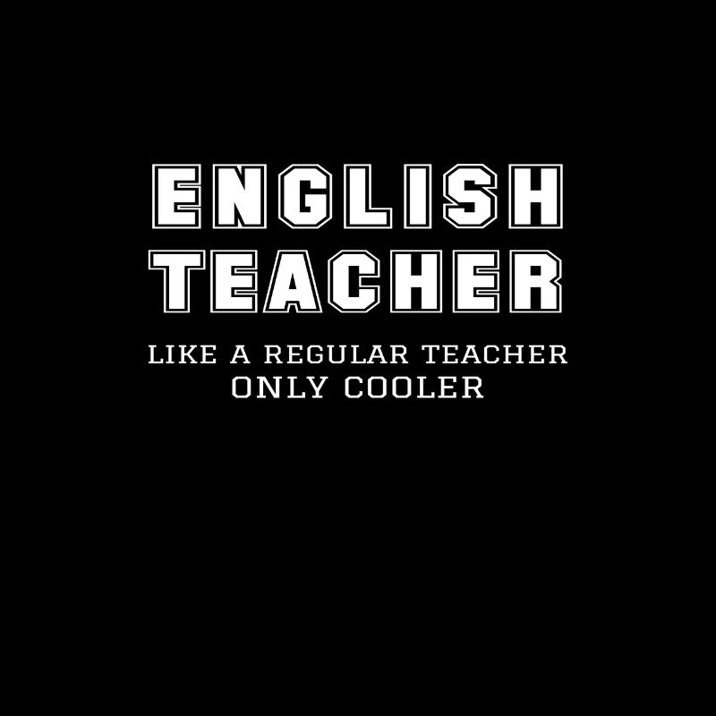 Professeur d’anglais comme un professeur régulier seulement plus cool