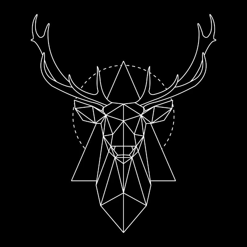 Polygon deer white