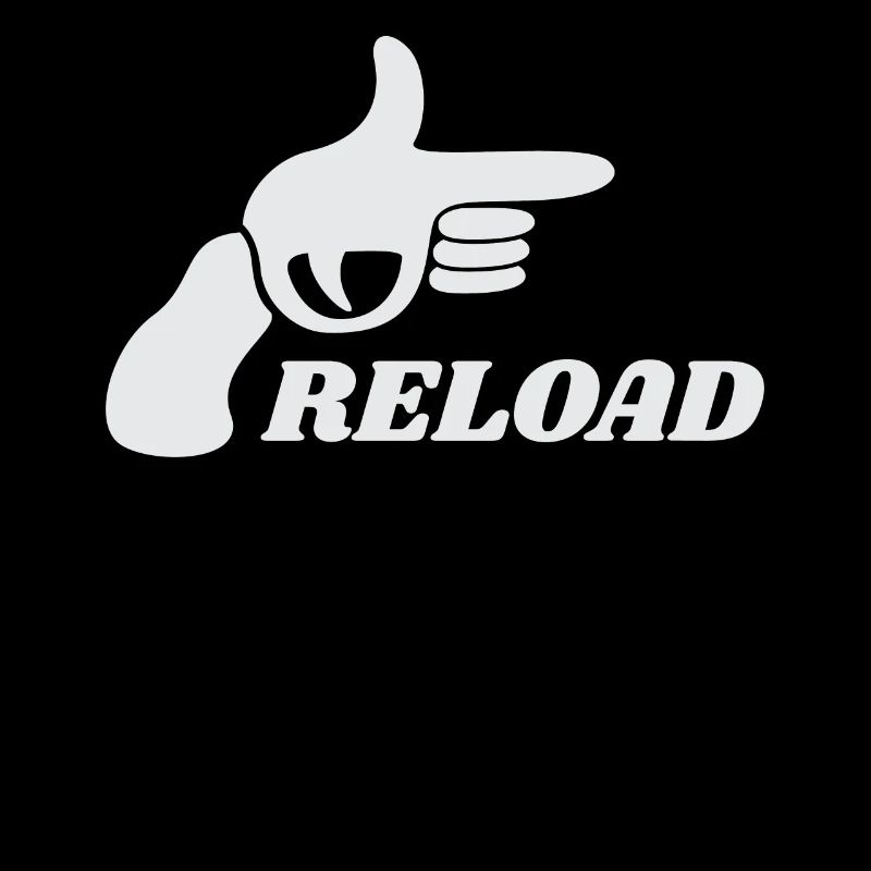 Reload Pistole coole Waffen Geschenkidee Schießen