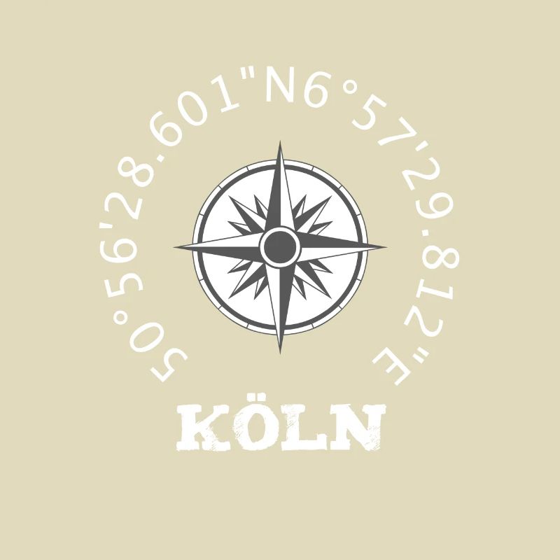 Cologne compass coordinates longitude gift