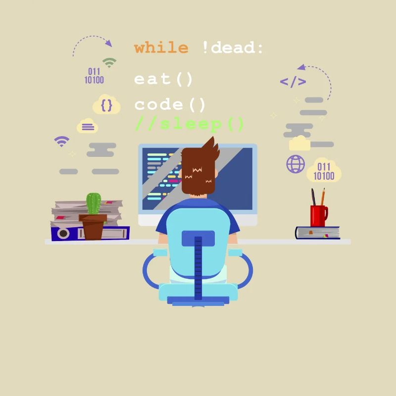 Eat Sleep Code Informatik-Programmierung