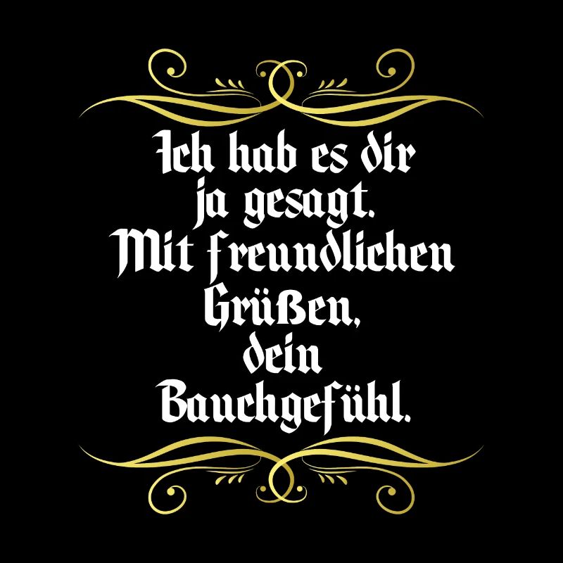 Gut feeling funny saying