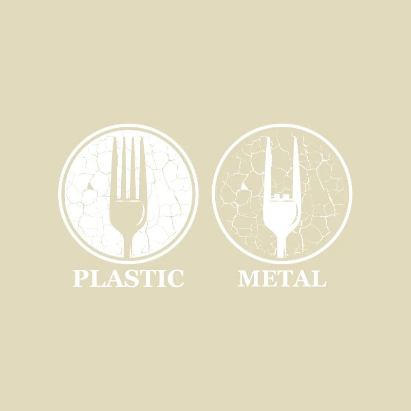 Fork plastic metal fork fork hand joke gift