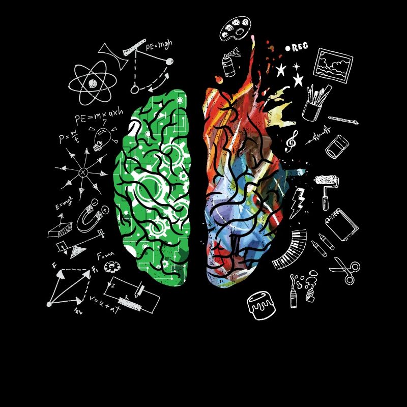 Brain Science Neurology Gift Design Art Idea print