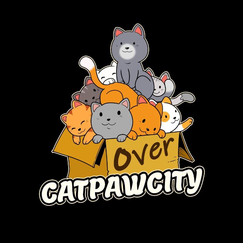 Capacité de surcapacité Chaton bondé de chats