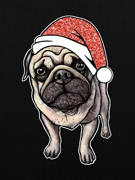 Mops Pug Weihnachten Geschenkidee