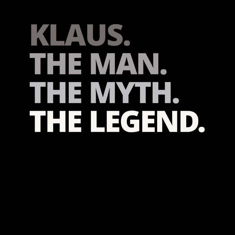 Klaus name saying gift