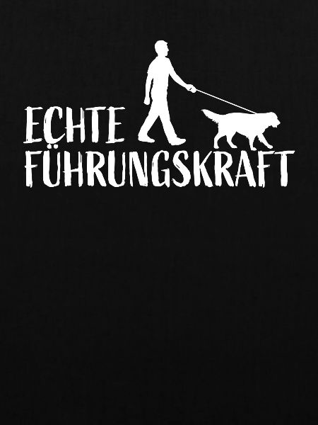 Echte Führungskraft Mann Chef Hund