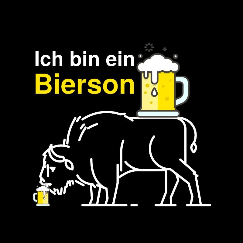 Verkleidung Ich bin ein Bierson Karneval Fasching