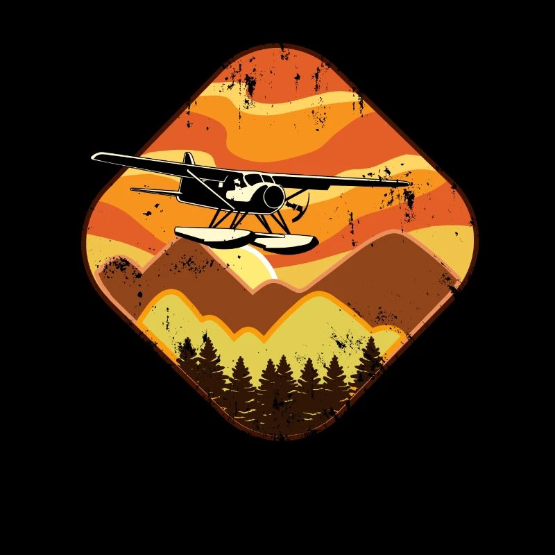 Float Plane Pilot Geschenk Design Flying Airplane
