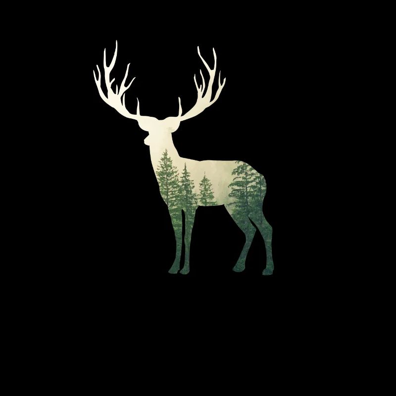 Hunter deer hunting forest gift