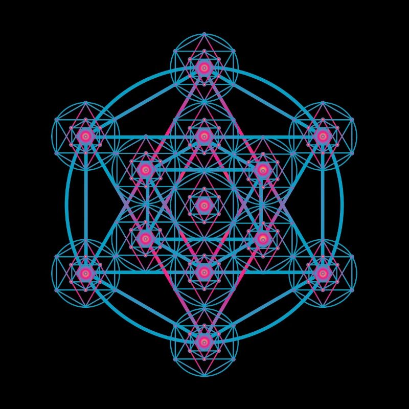 Metatron Sacred Geometry Psychedelic DMT Art