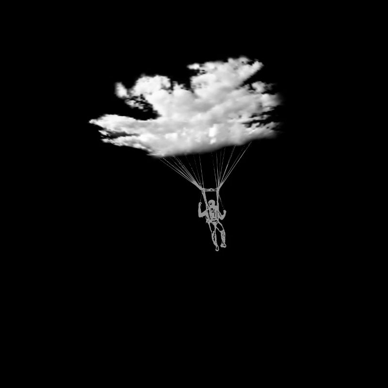 Funny Skydiver Gift Cloud Graphic