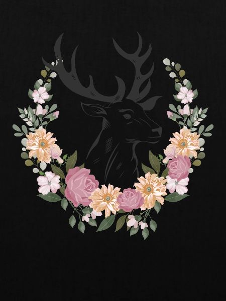 Hirschkopf Blumen