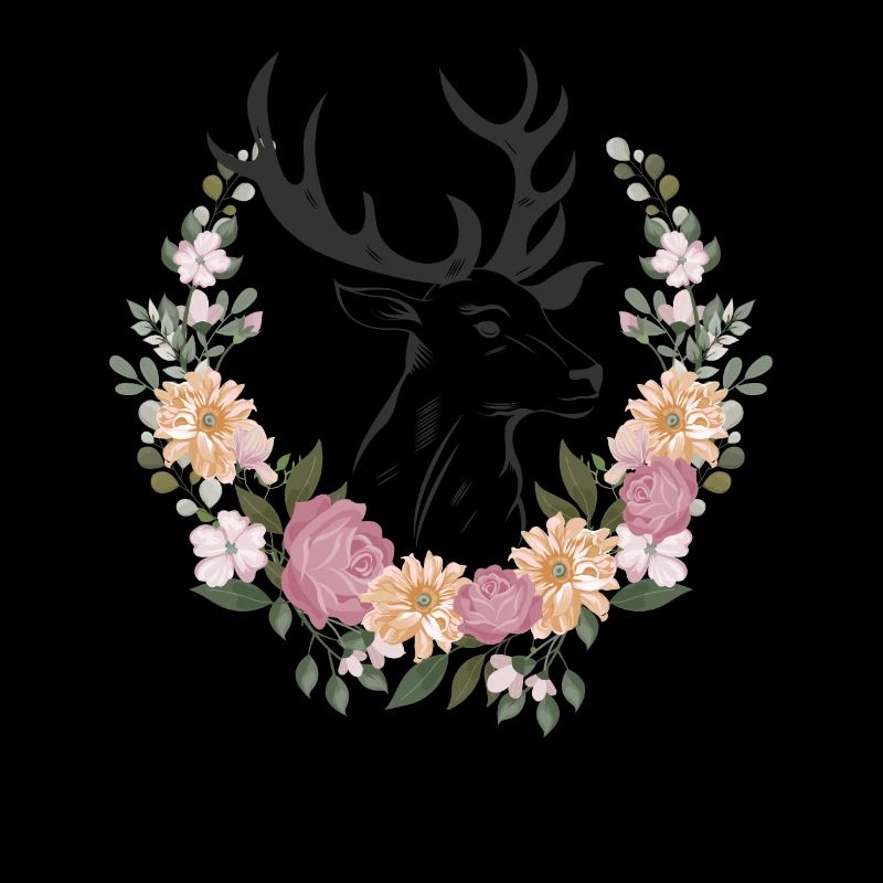 Hirschkopf Blumen