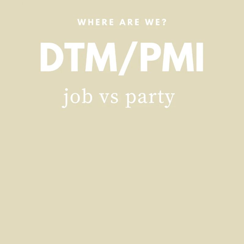 DTM PMI Urlaub oder Flugreise um Party zu mache