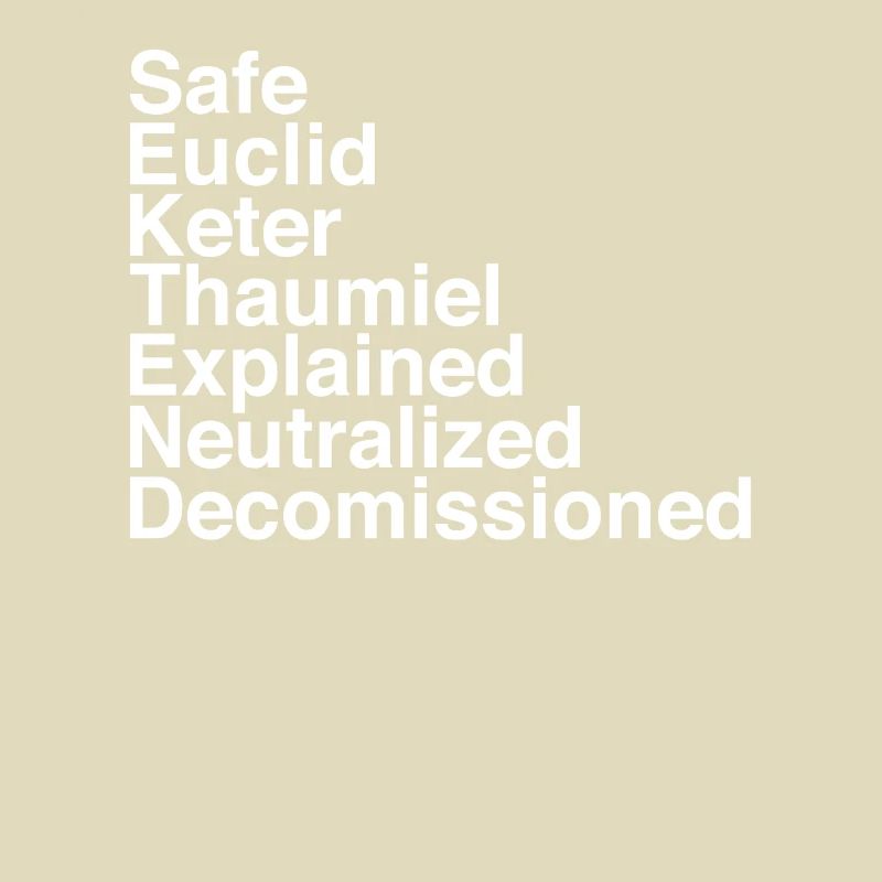 Object classes secure contain protect scp