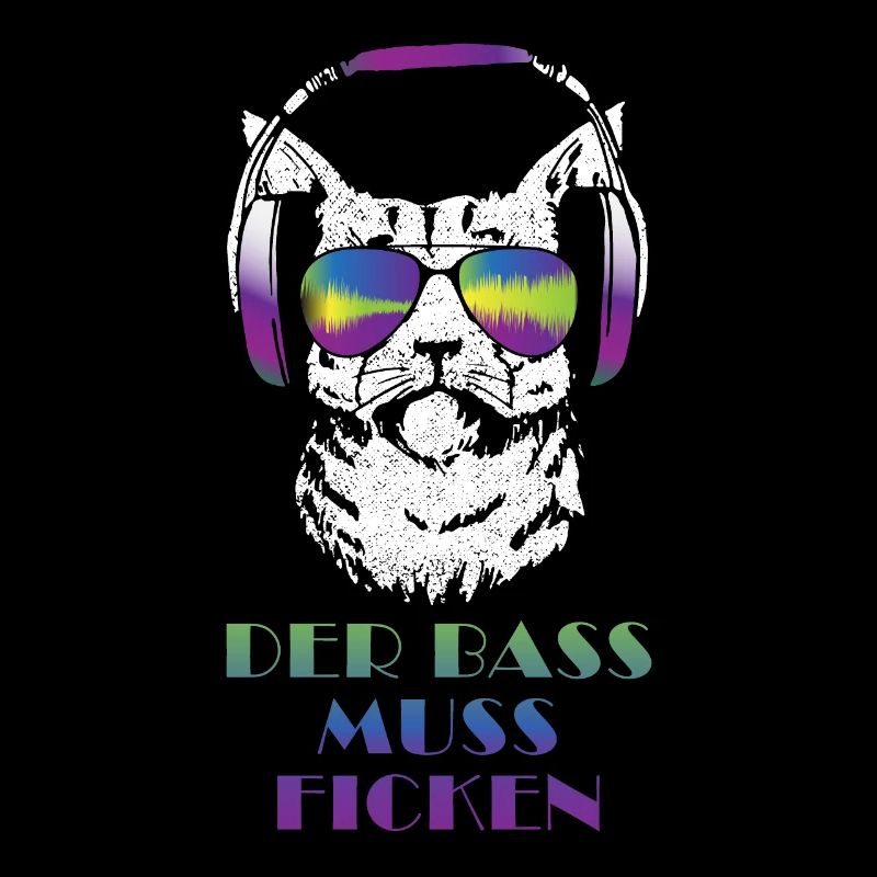 Coole Musik Katze Techno Cat Geschenk